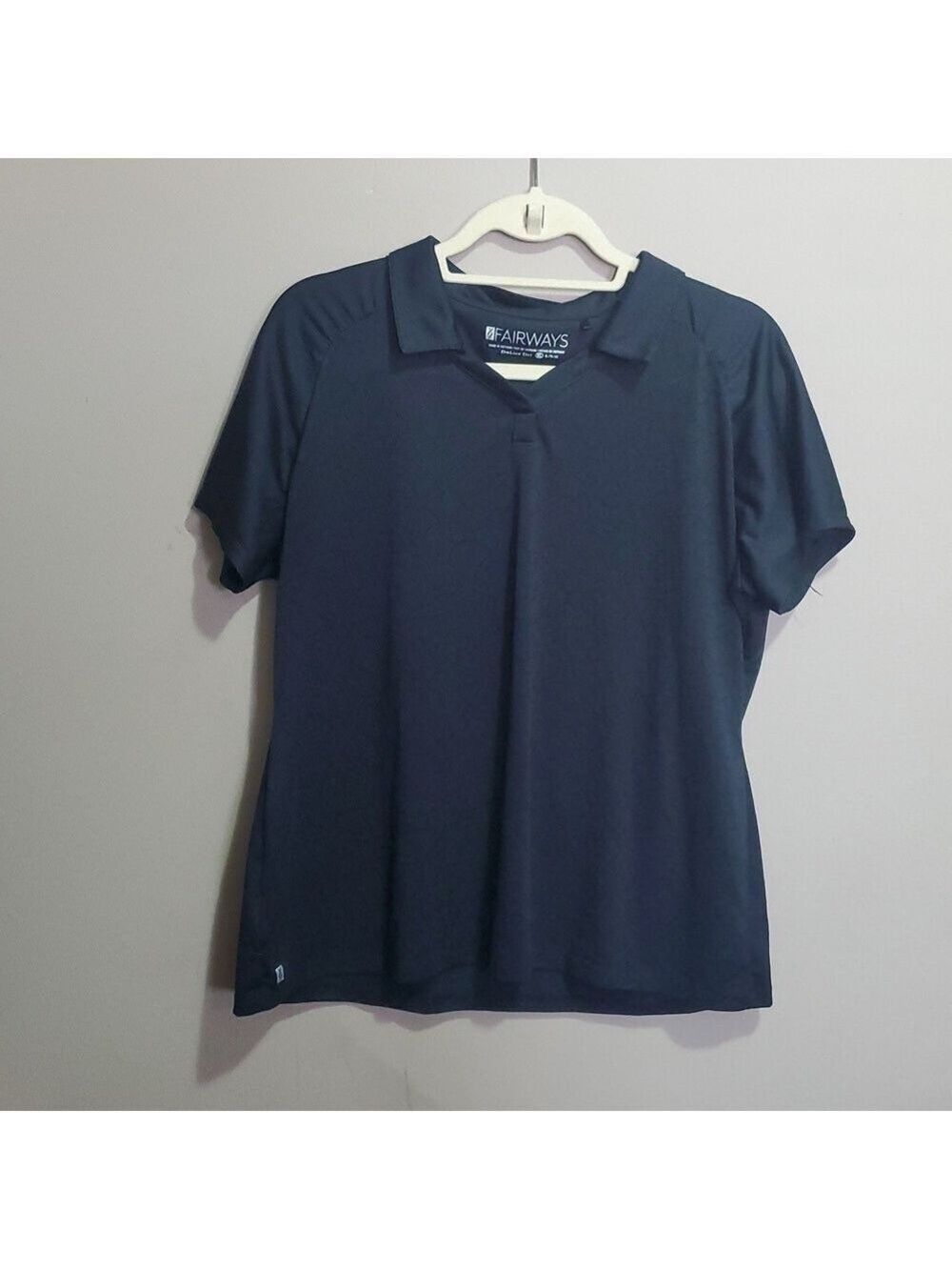 Fairway polo collared navy golf shirt size xl